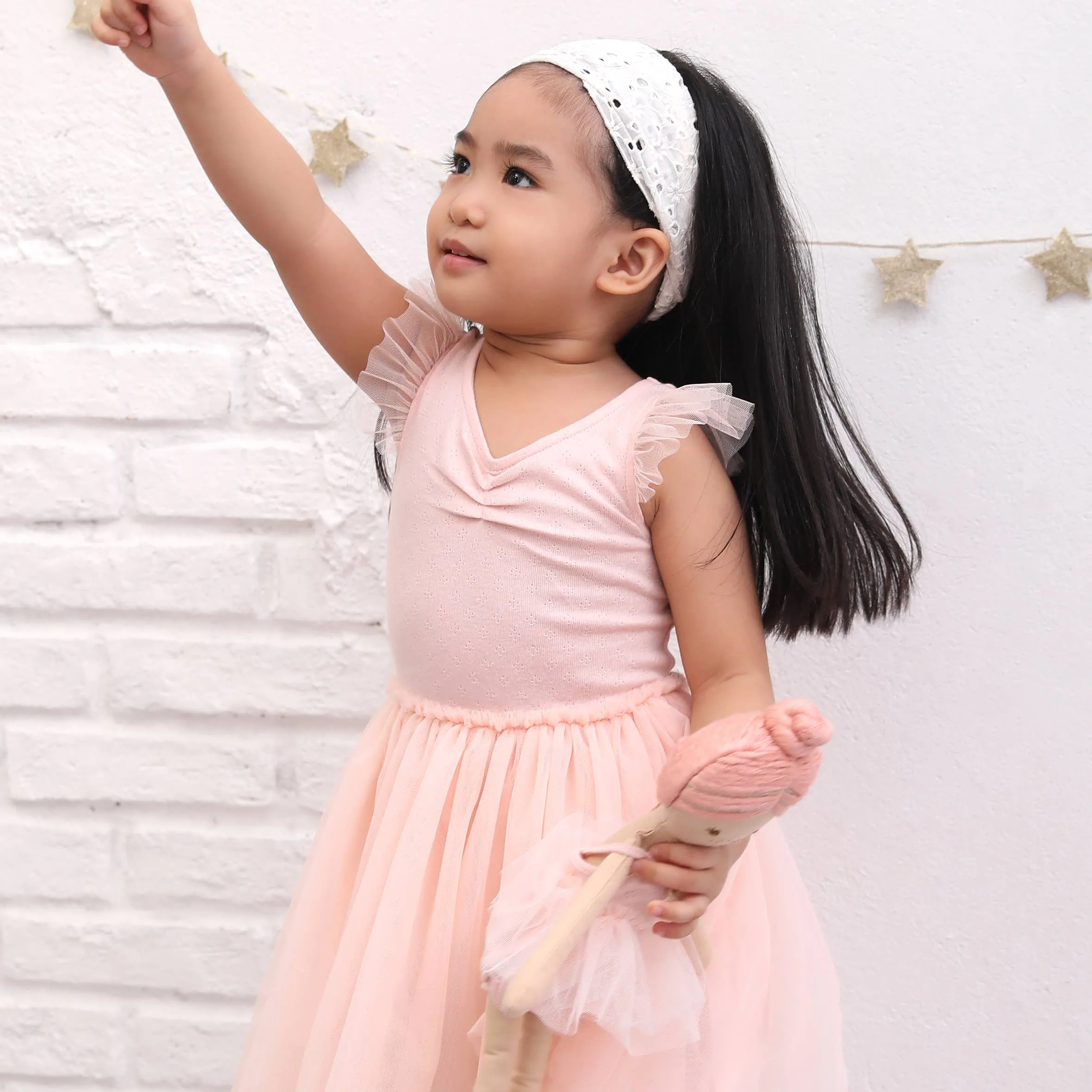 Blush Pointelle Ruffle Dress 1-6Yrs