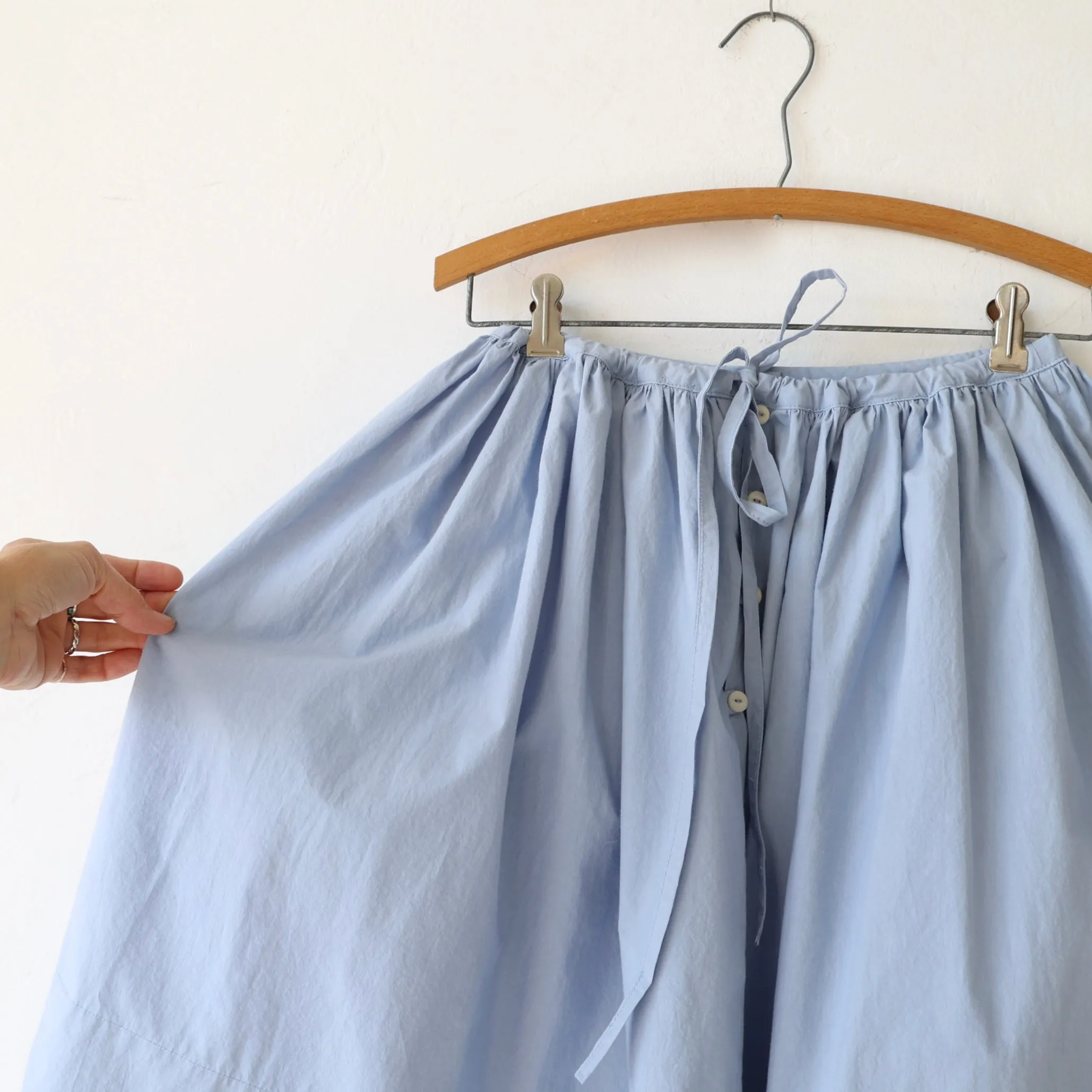 Bon Tie Back Skirt - Sky Blue