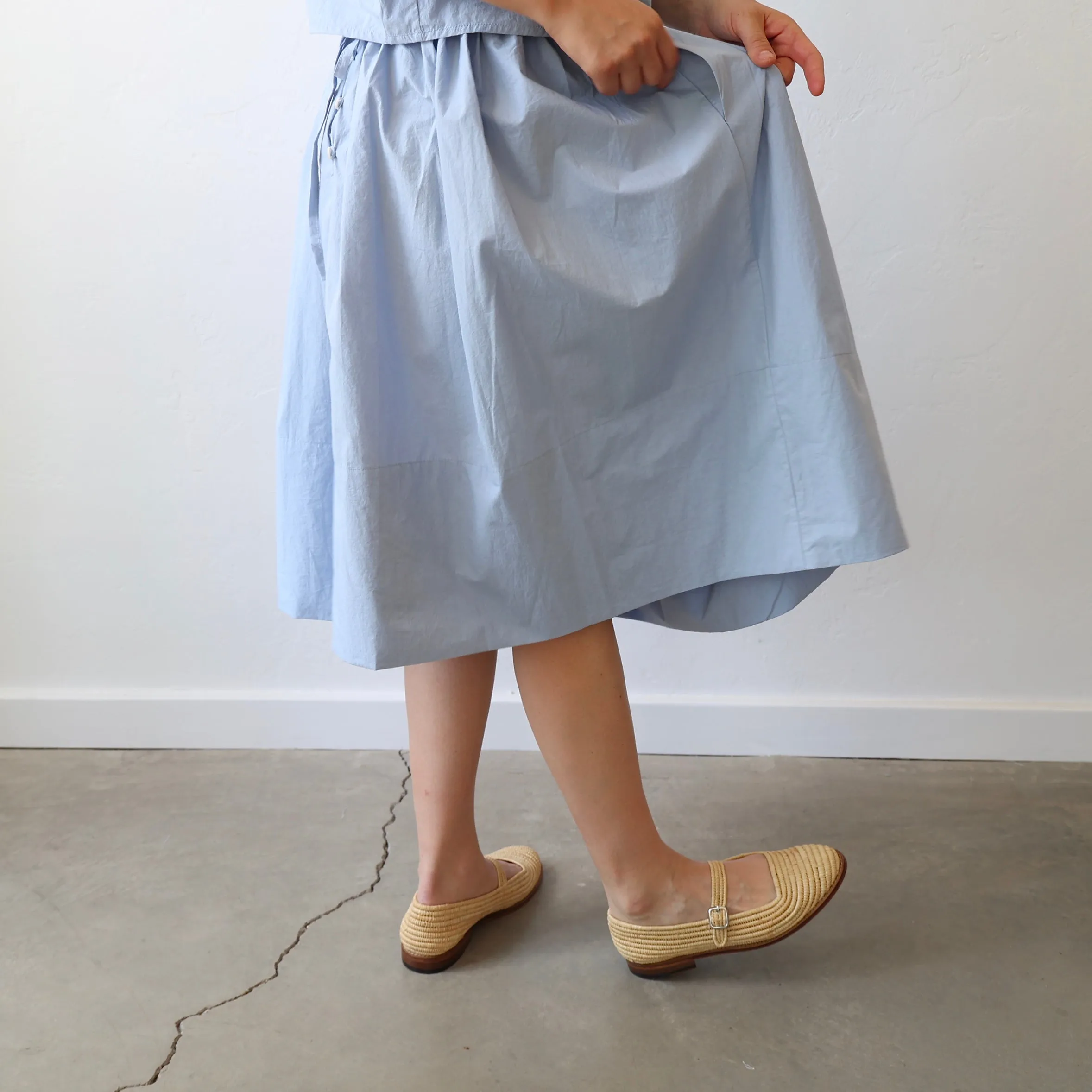 Bon Tie Back Skirt - Sky Blue