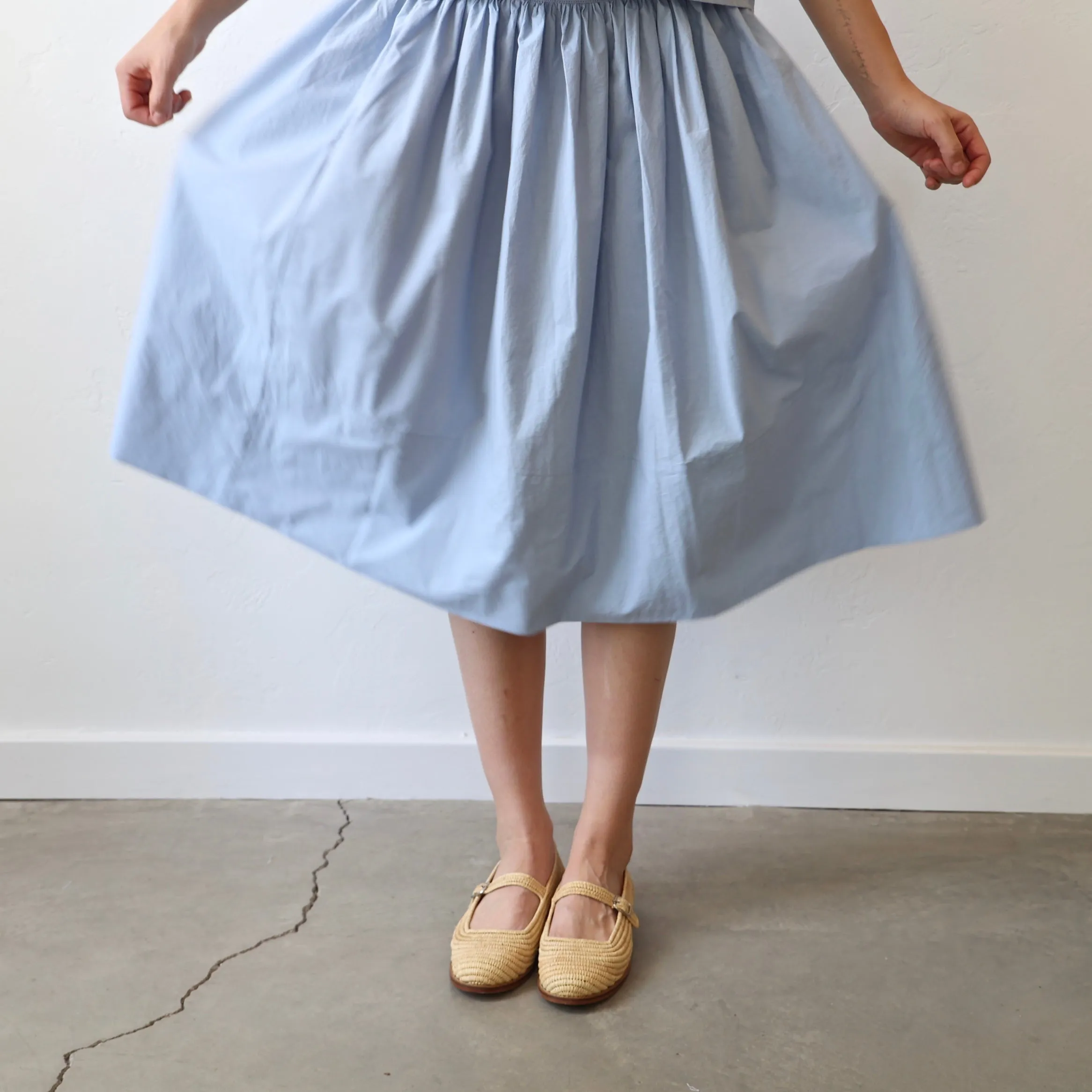 Bon Tie Back Skirt - Sky Blue