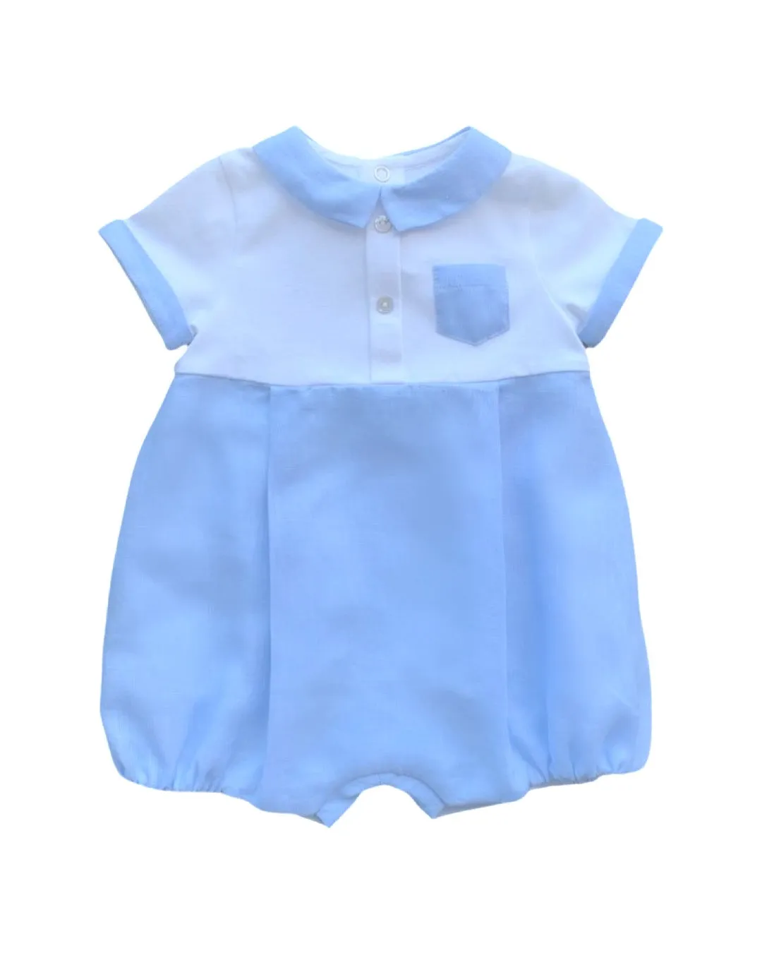 Boys linen mix romper