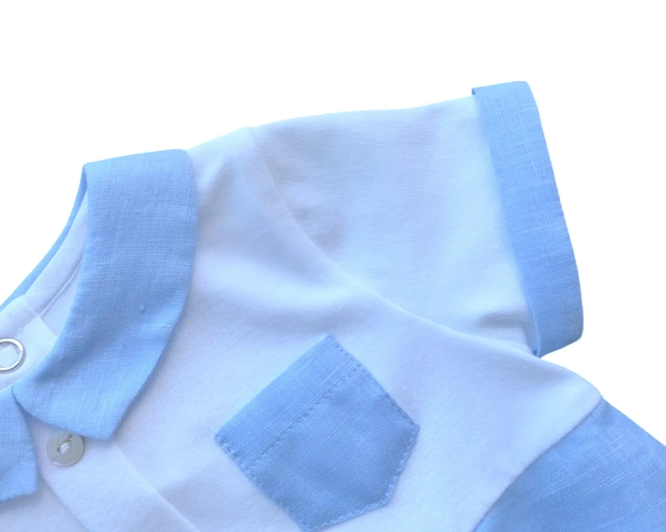 Boys linen mix romper