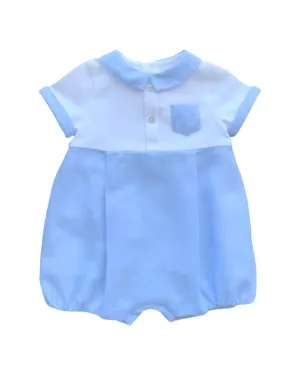 Boys linen mix romper