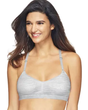 Brand new with tags! Hanes T-Shirt Racerback Bra, Grey, Sz S!