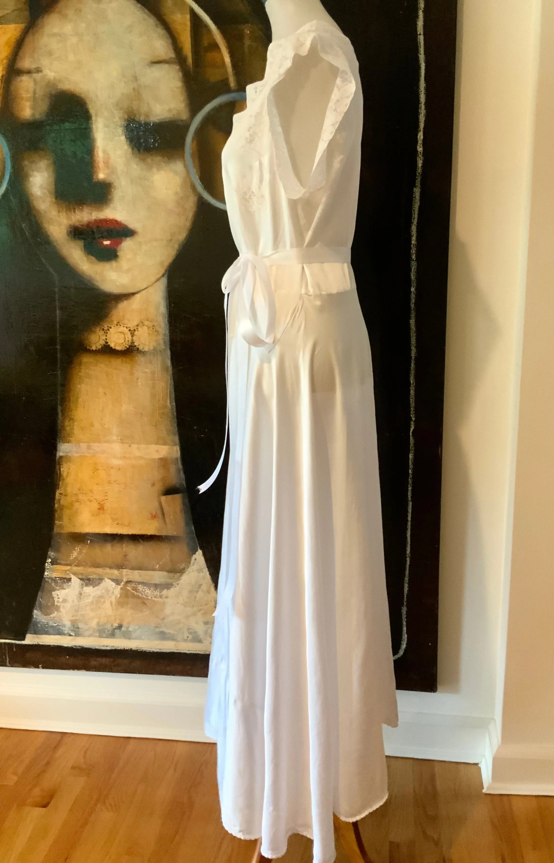 Bridal Nightgown Satin - 40s