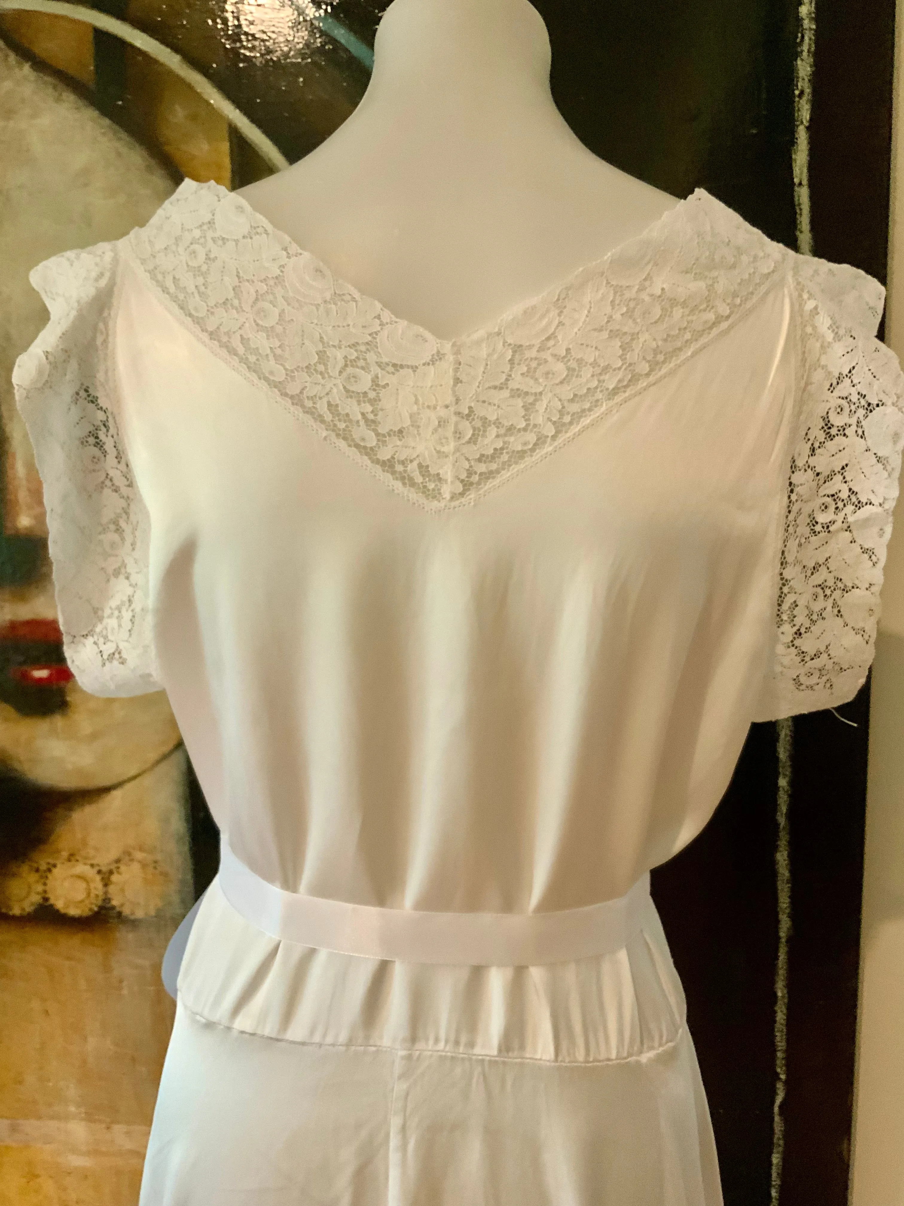 Bridal Nightgown Satin - 40s
