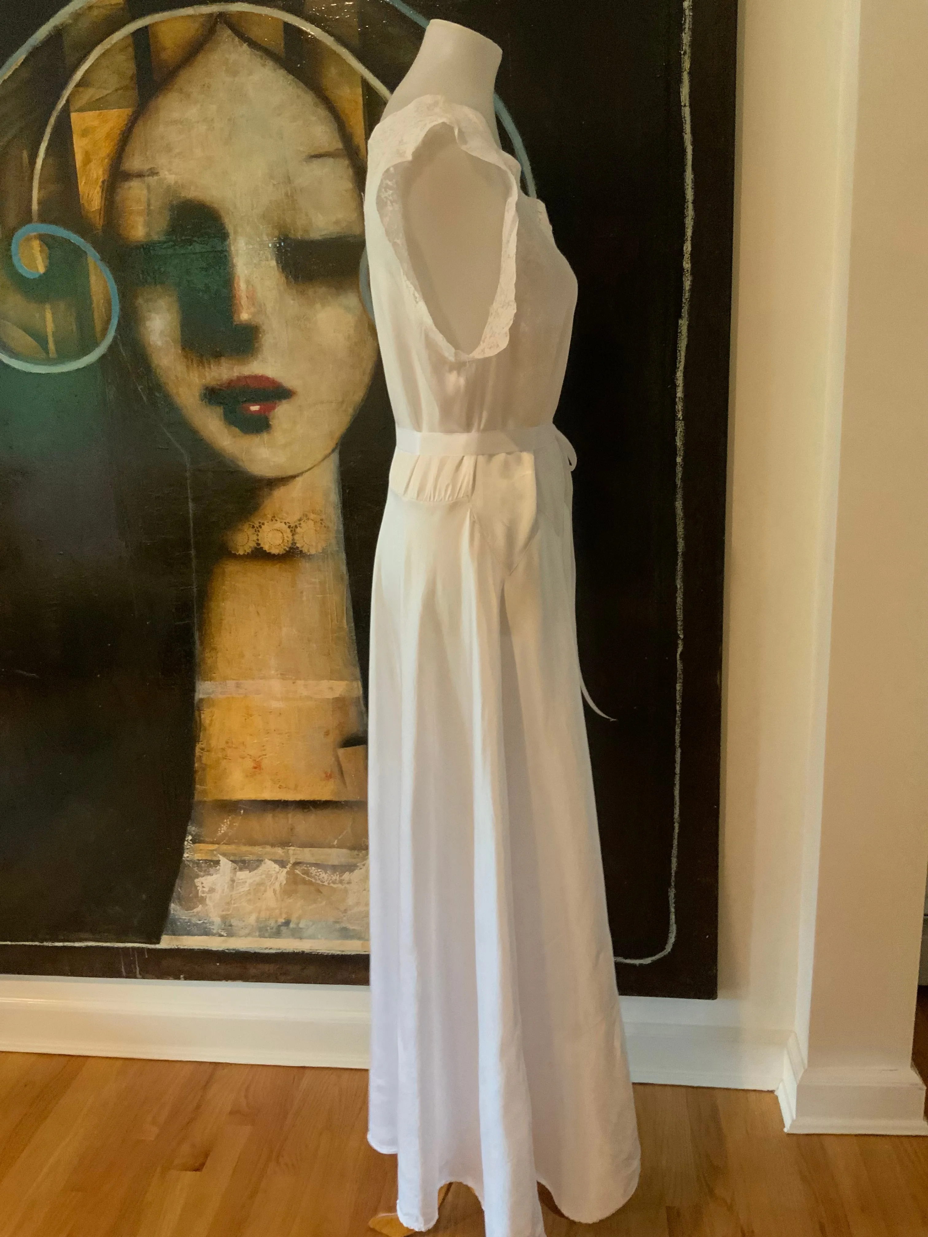 Bridal Nightgown Satin - 40s