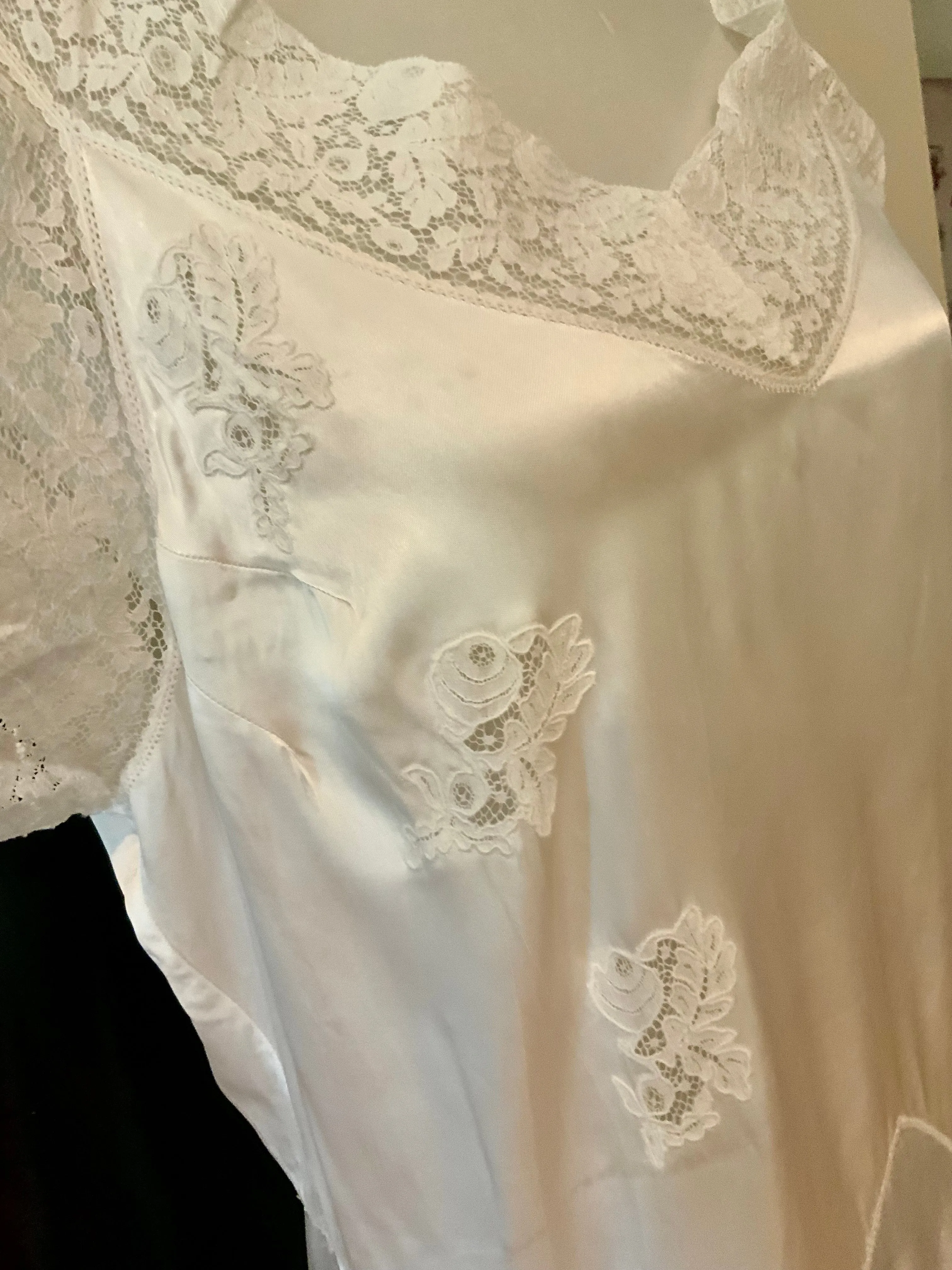 Bridal Nightgown Satin - 40s