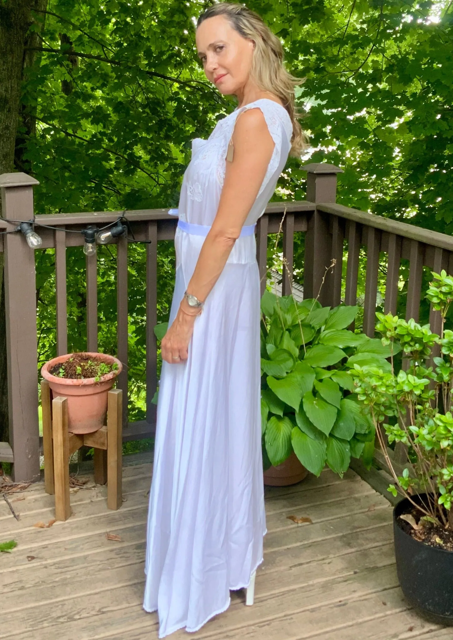 Bridal Nightgown Satin - 40s