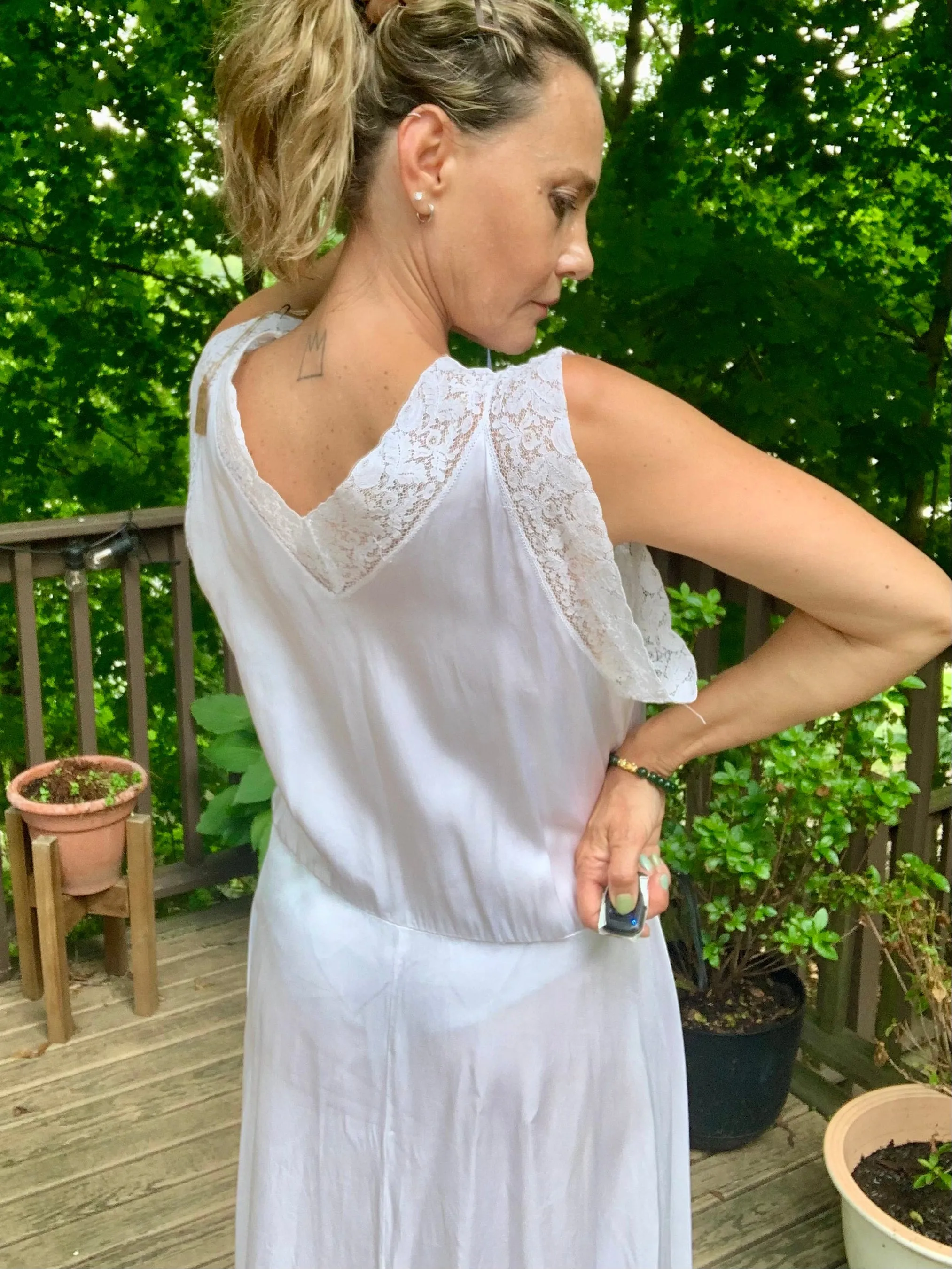 Bridal Nightgown Satin - 40s