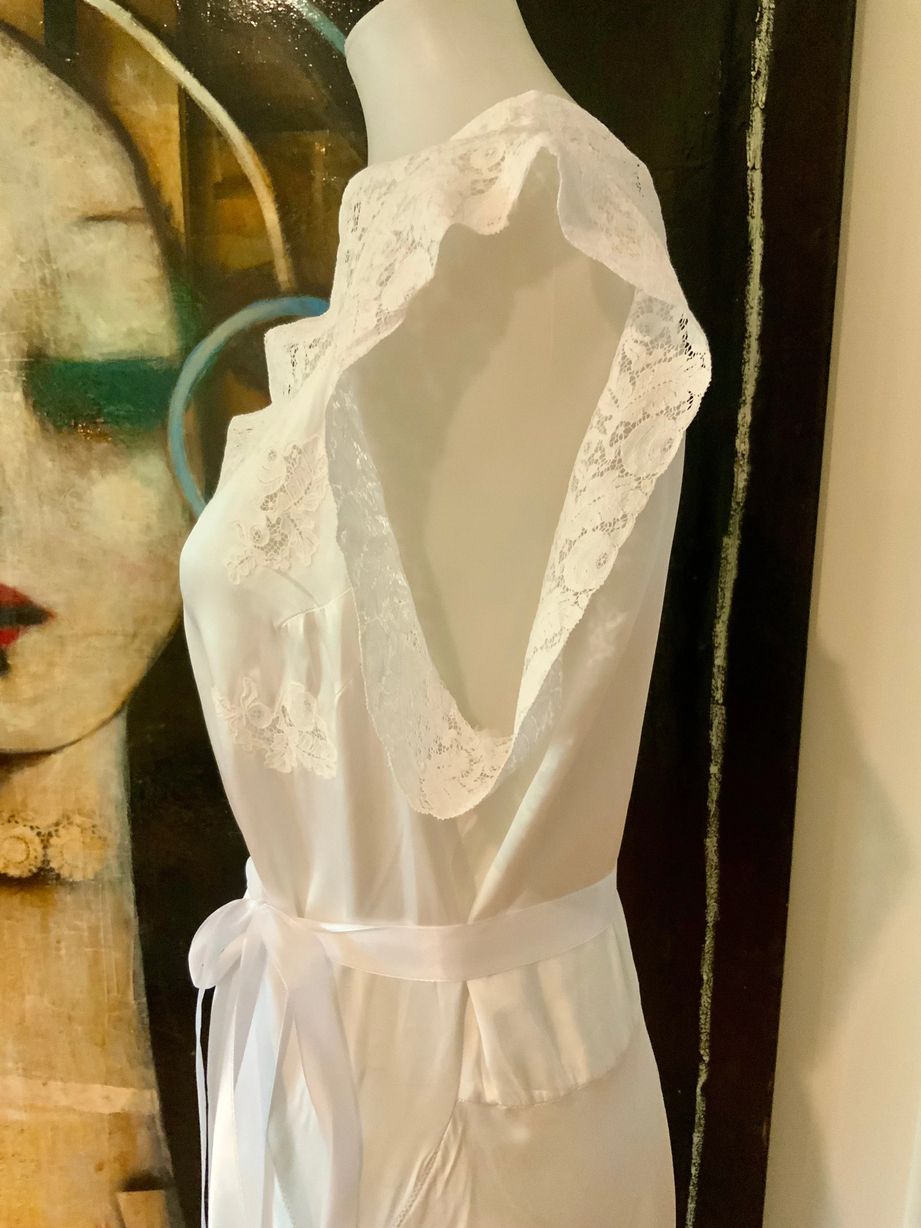 Bridal Nightgown Satin - 40s