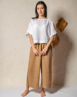 Brown Linen Pants