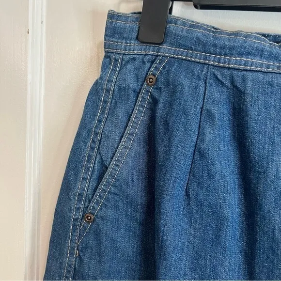 Calvin Klein vintage wrap denim skirt