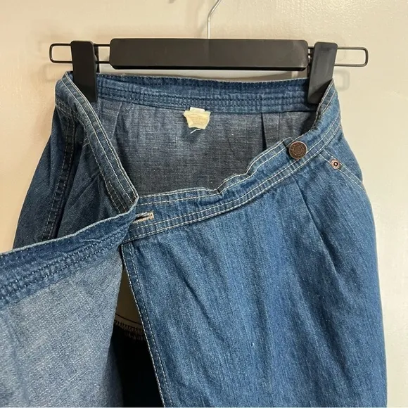 Calvin Klein vintage wrap denim skirt