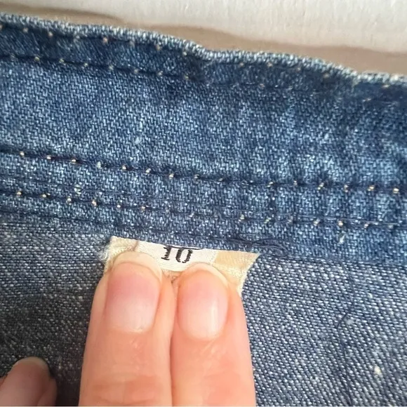 Calvin Klein vintage wrap denim skirt