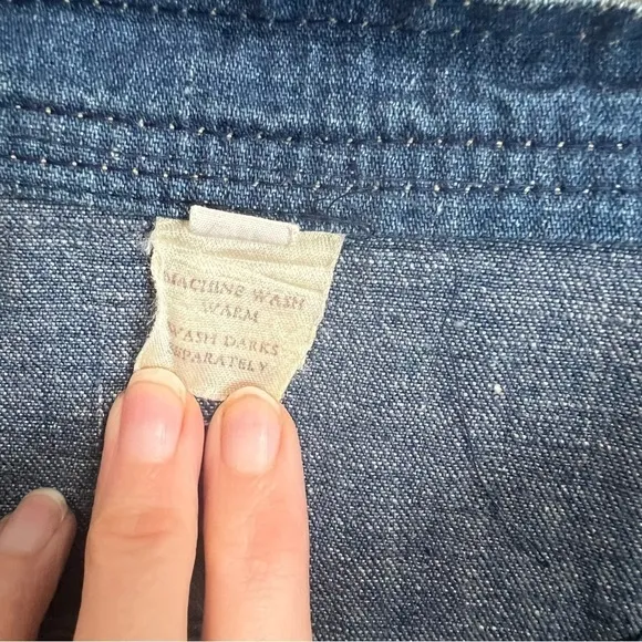 Calvin Klein vintage wrap denim skirt