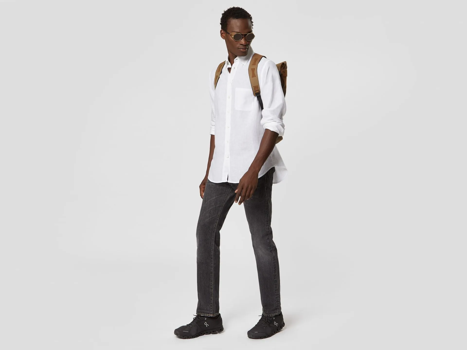 Camicia Classica BD Linen Shirt - White