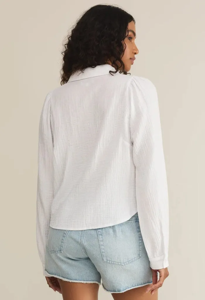 Campo Button Up Gauze Top