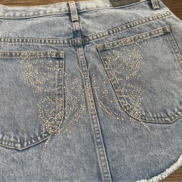 Carmar butterfly rhinestone skirt 29