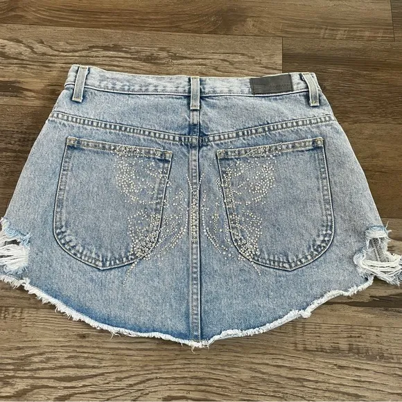 Carmar butterfly rhinestone skirt 29