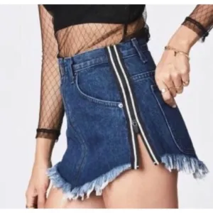 Carmar Los Angeles Beatrice Zip Front Denim Skirt