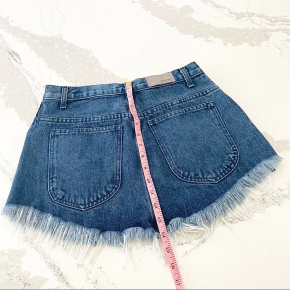 Carmar Los Angeles Beatrice Zip Front Denim Skirt
