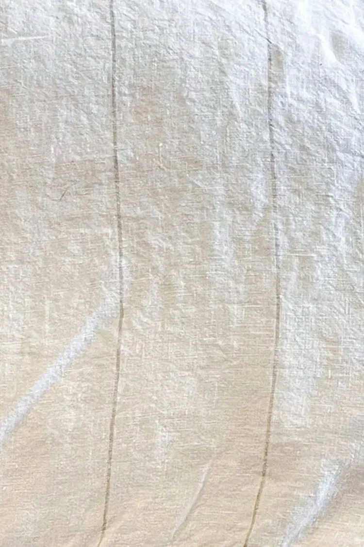 Carter Linen Cami Off White With Natural Fine Stripe