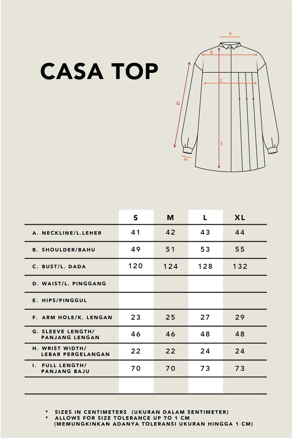 CASA TOP PLAIN BLACK