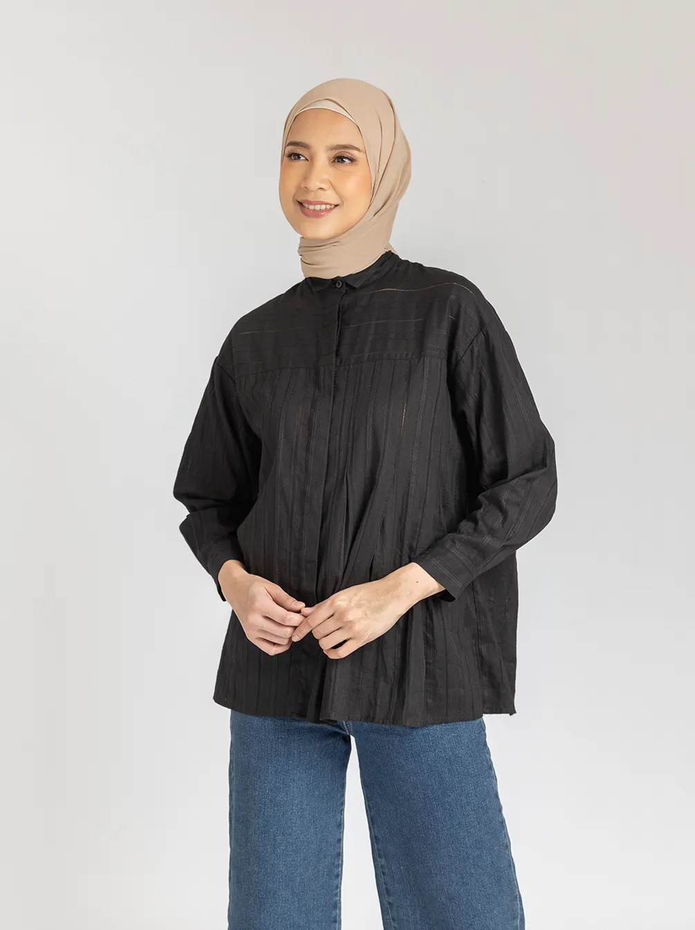 CASA TOP PLAIN BLACK