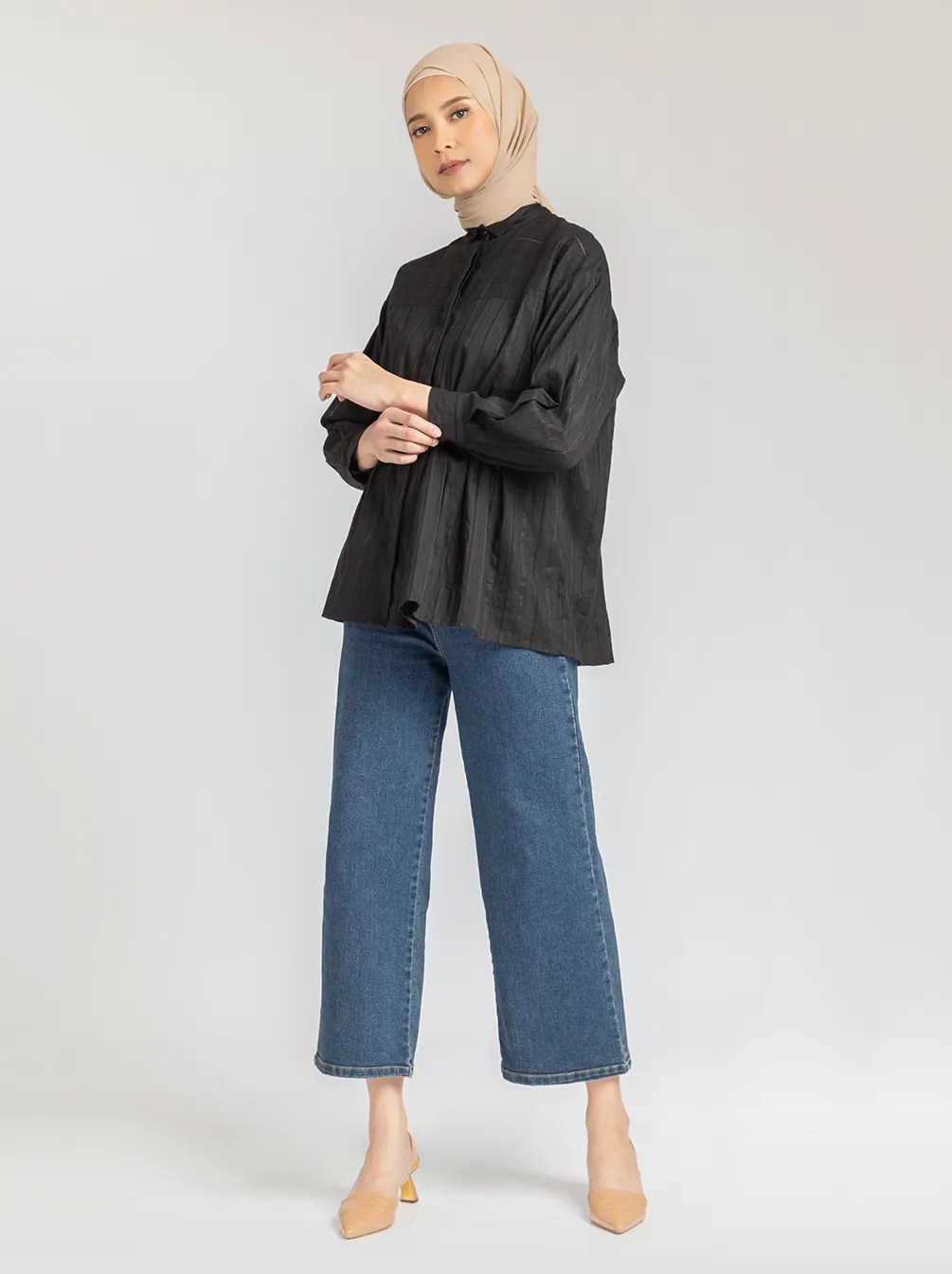 CASA TOP PLAIN BLACK