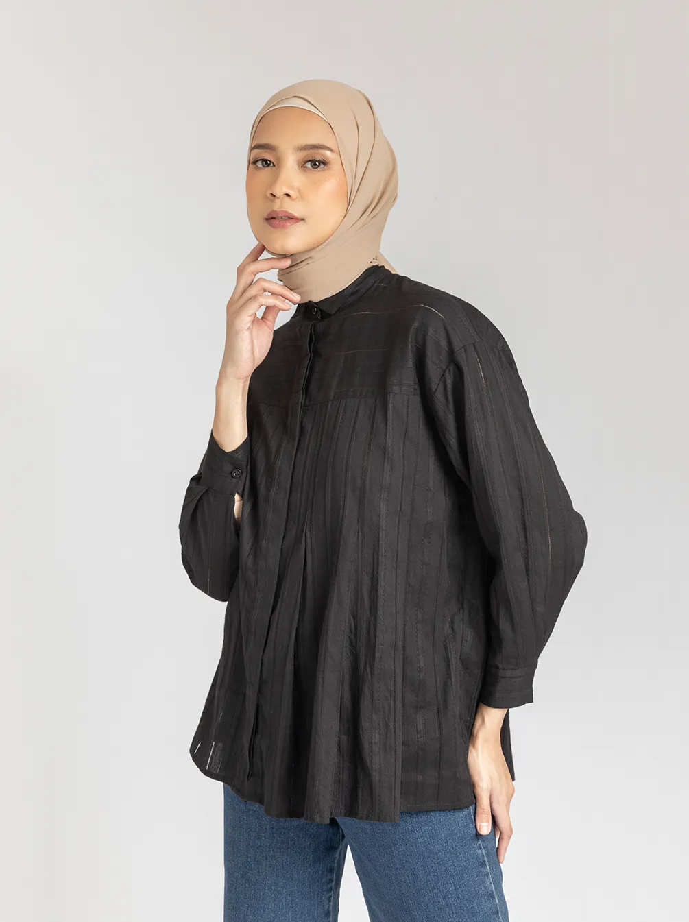 CASA TOP PLAIN BLACK