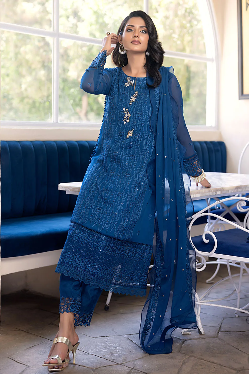 Cerulean |  Azure Ensembles Chiffon 3PCS 2023