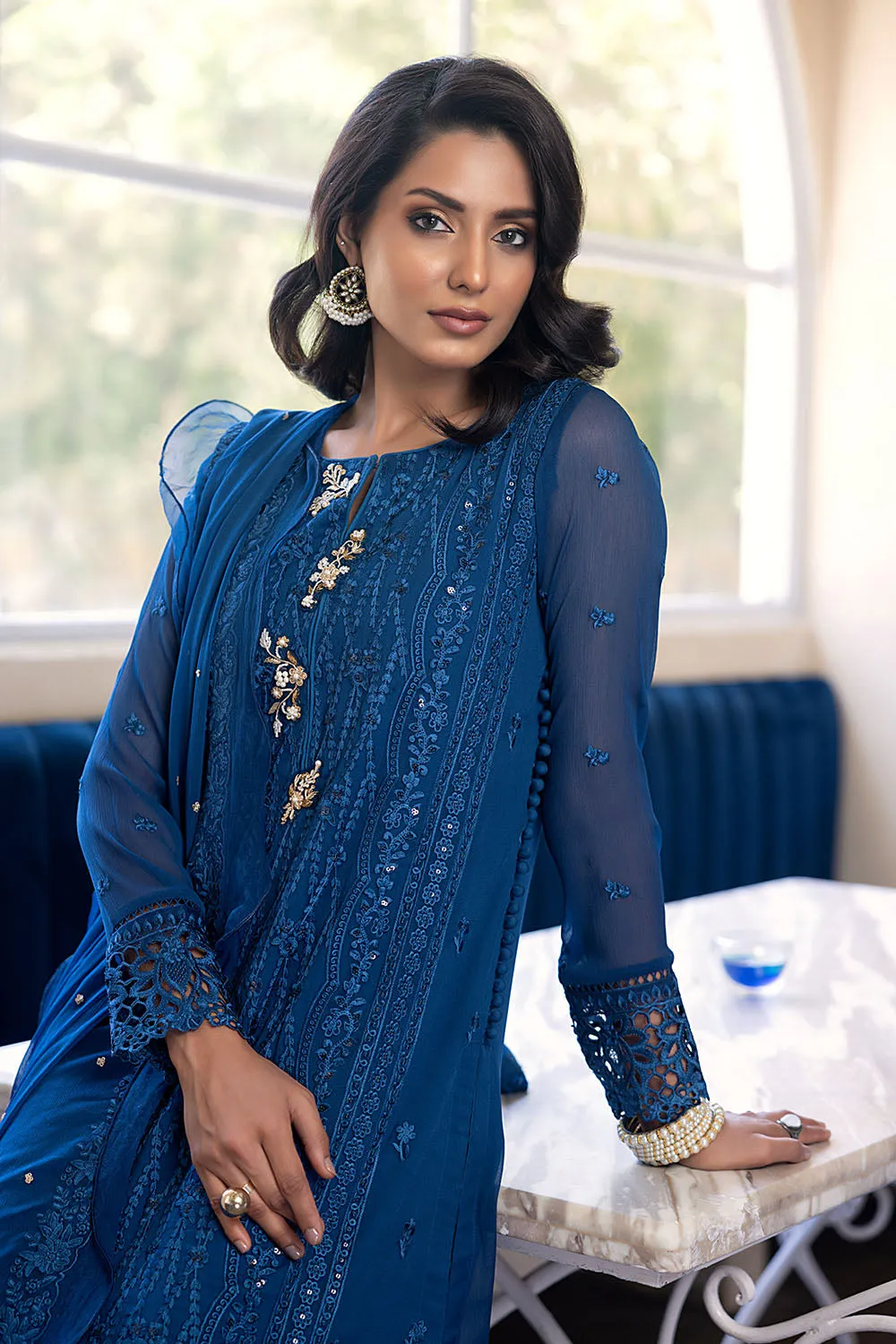 Cerulean |  Azure Ensembles Chiffon 3PCS 2023