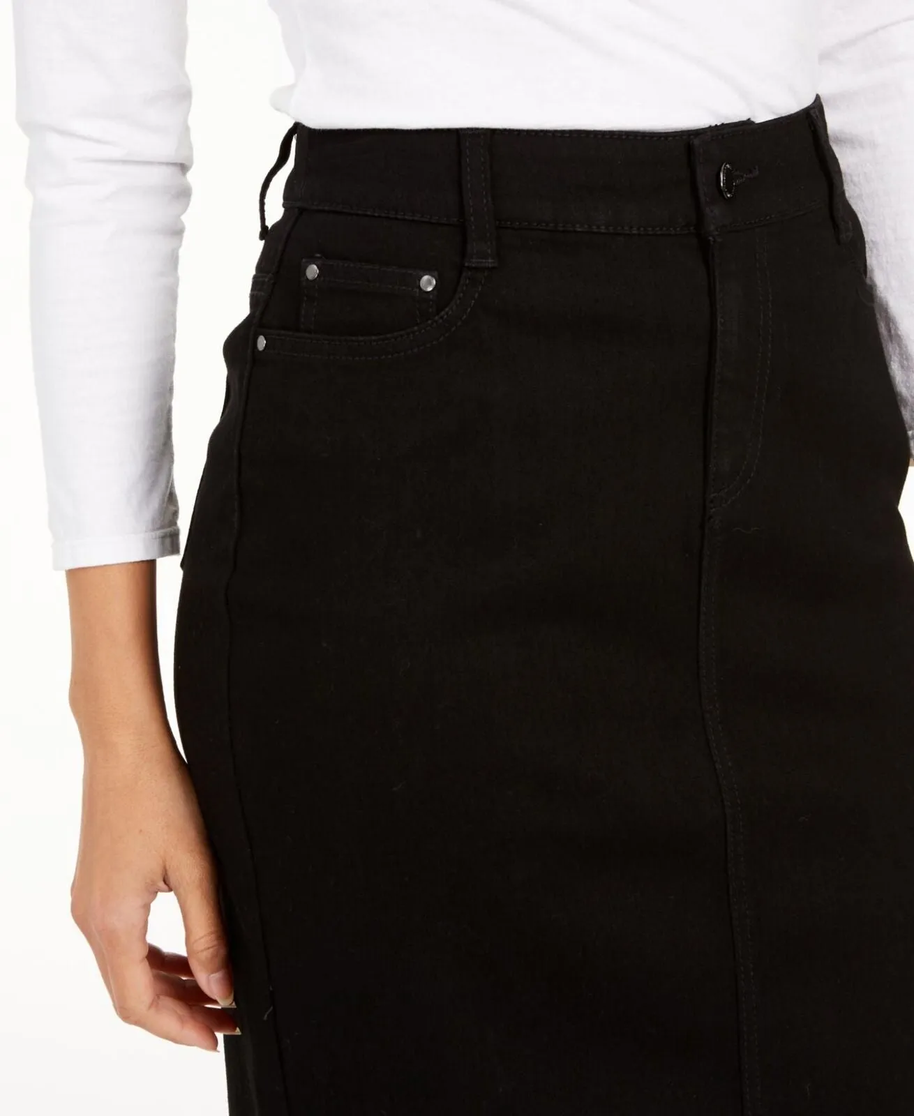 Charter Club Women's Denim Tummy Control Skirt 100075415MS