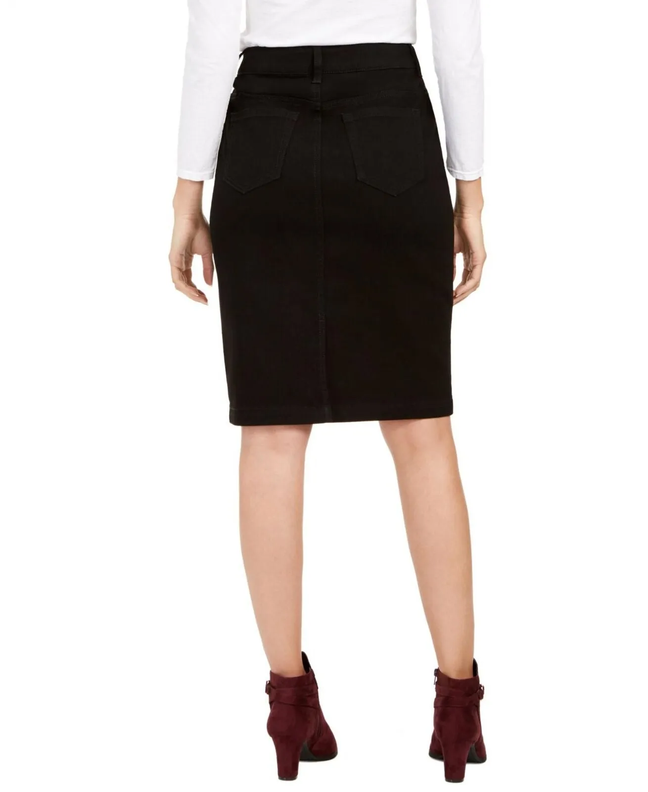 Charter Club Women's Denim Tummy Control Skirt 100075415MS