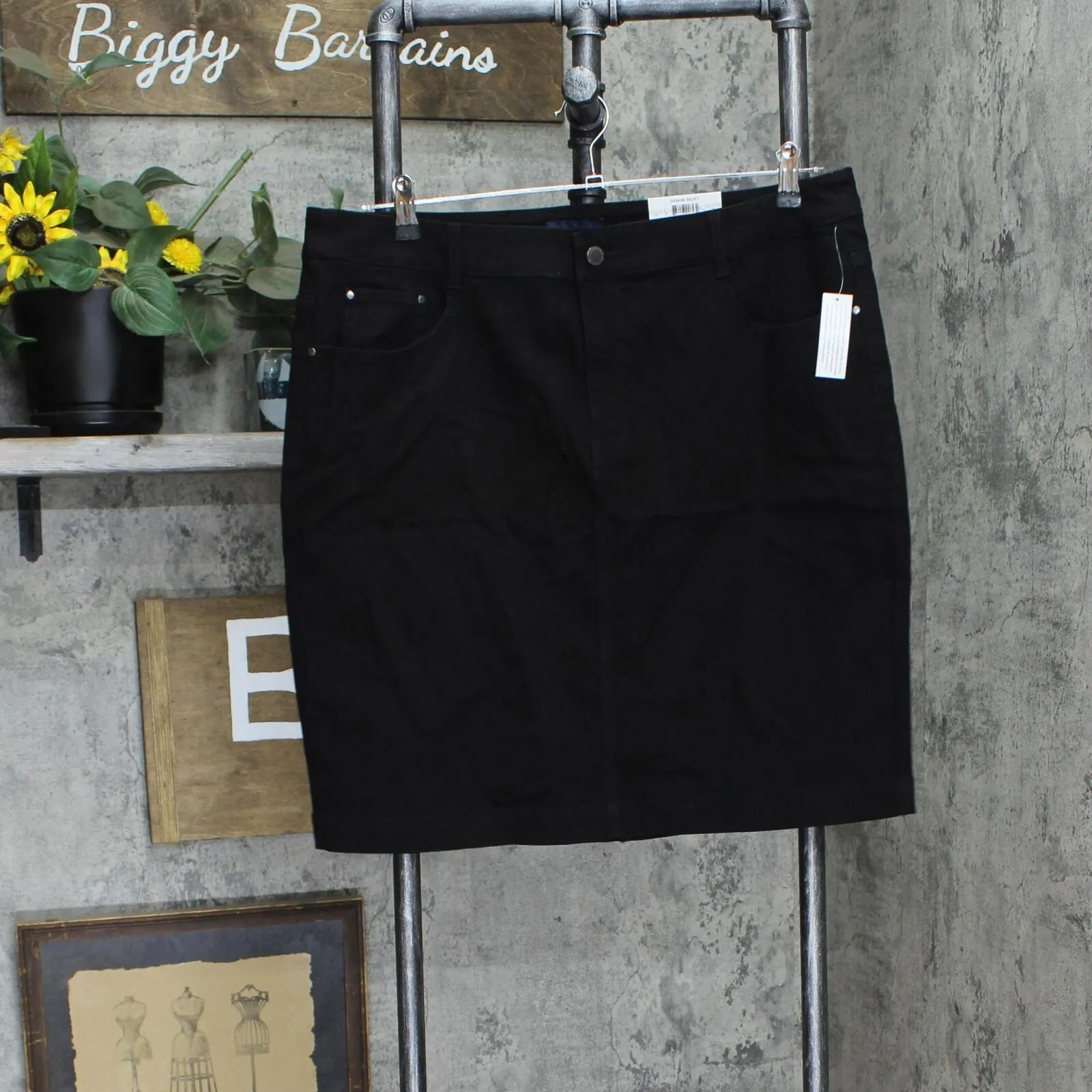 Charter Club Women's Denim Tummy Control Skirt 100075415MS