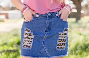 Cheetah peekaboo skirt