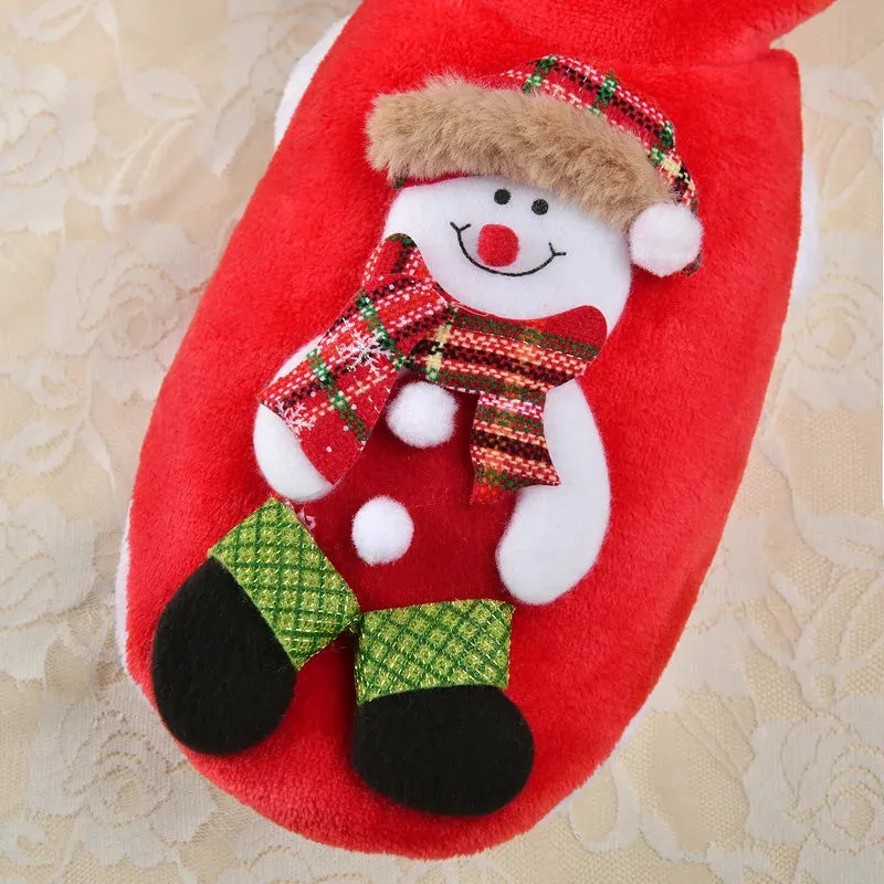 Christmas Hooded Sweater for Sphynx Cats Winter Costume