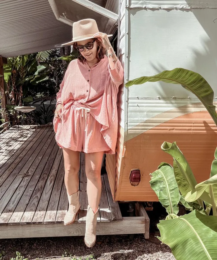 Claudia Shorts Dusty Pink