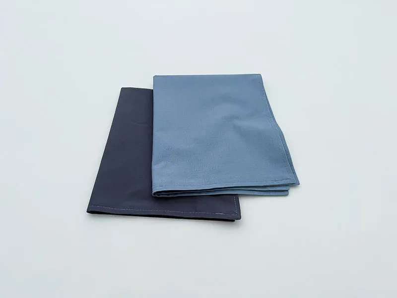 Coal Gray and Denim Blue Baby Crib Bedding Set All in One