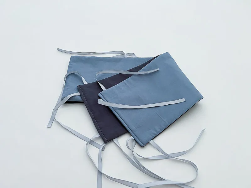 Coal Gray and Denim Blue Baby Crib Bedding Set All in One