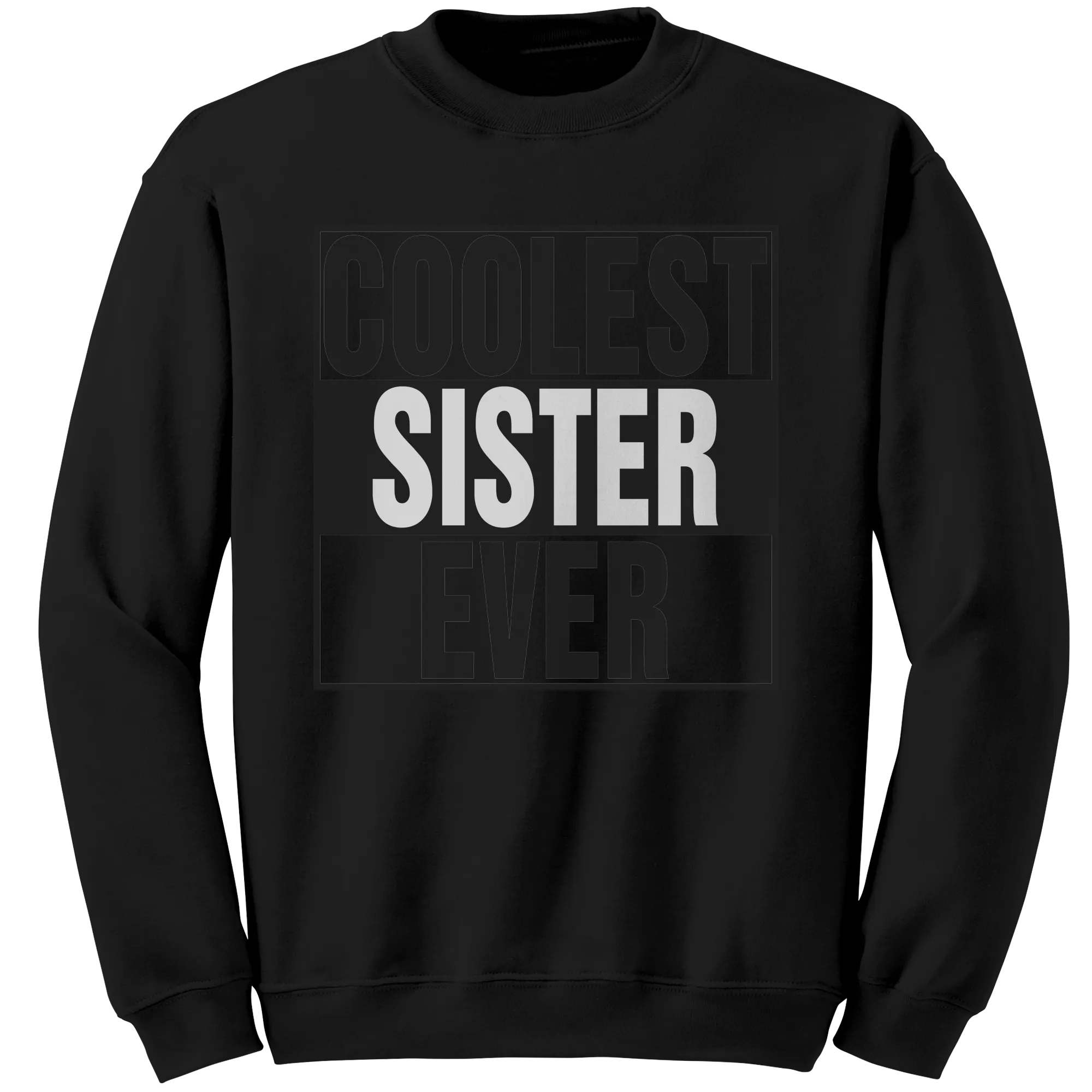 Coolest Sister Ever Sweatshirt, Big Sister Sweatshirt, Sister Sweater, Womens Clothing, Family Shirt, Gift For Sister, Birthday Gift For Her