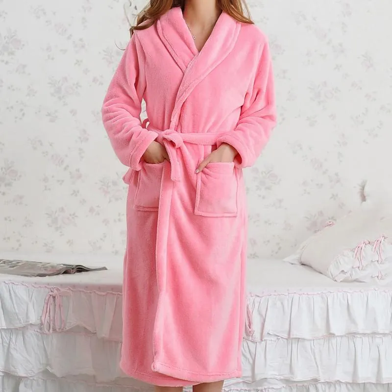 Coral Fleece Kimono Robe