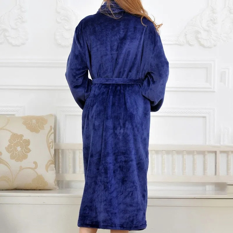 Coral Fleece Kimono Robe