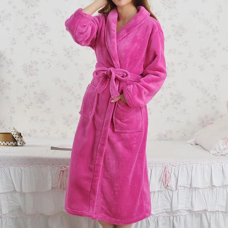 Coral Fleece Kimono Robe