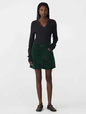 Cord Mini Skirt | Vintage Green