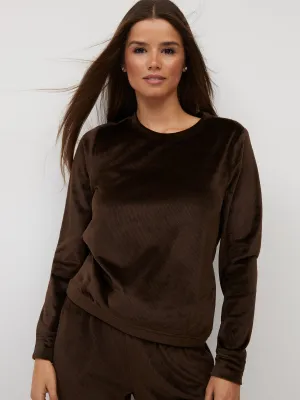 Corduroy Crewneck Pullover Sweater
