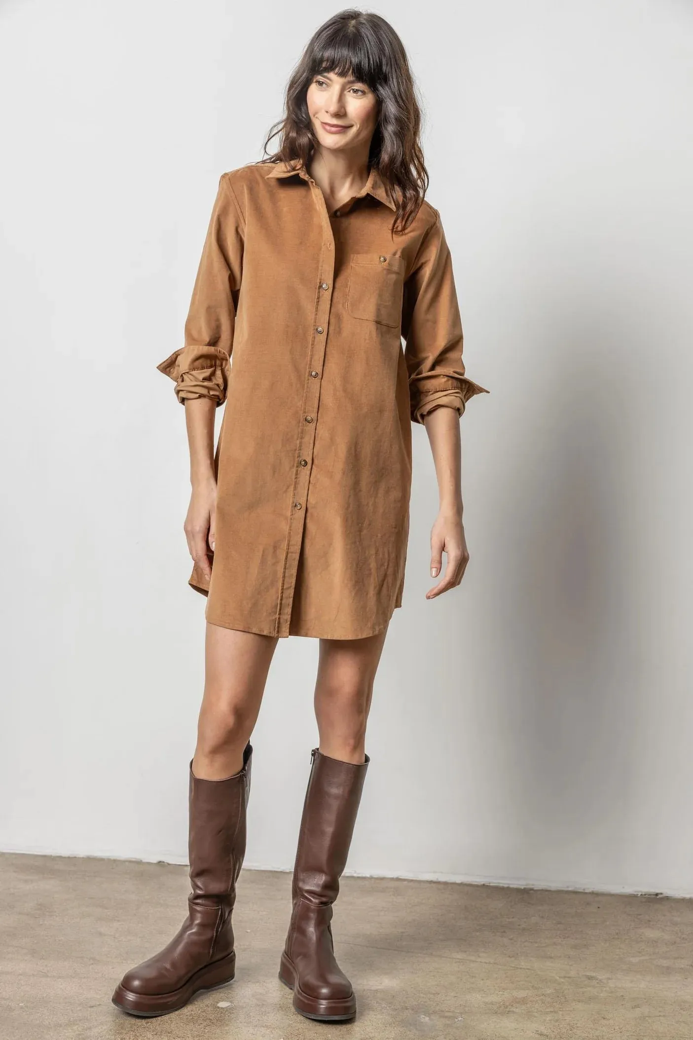 Corduroy Shirt Dress | Acorn
