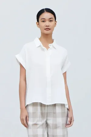 Cotton Double Gauze Shirt Off White