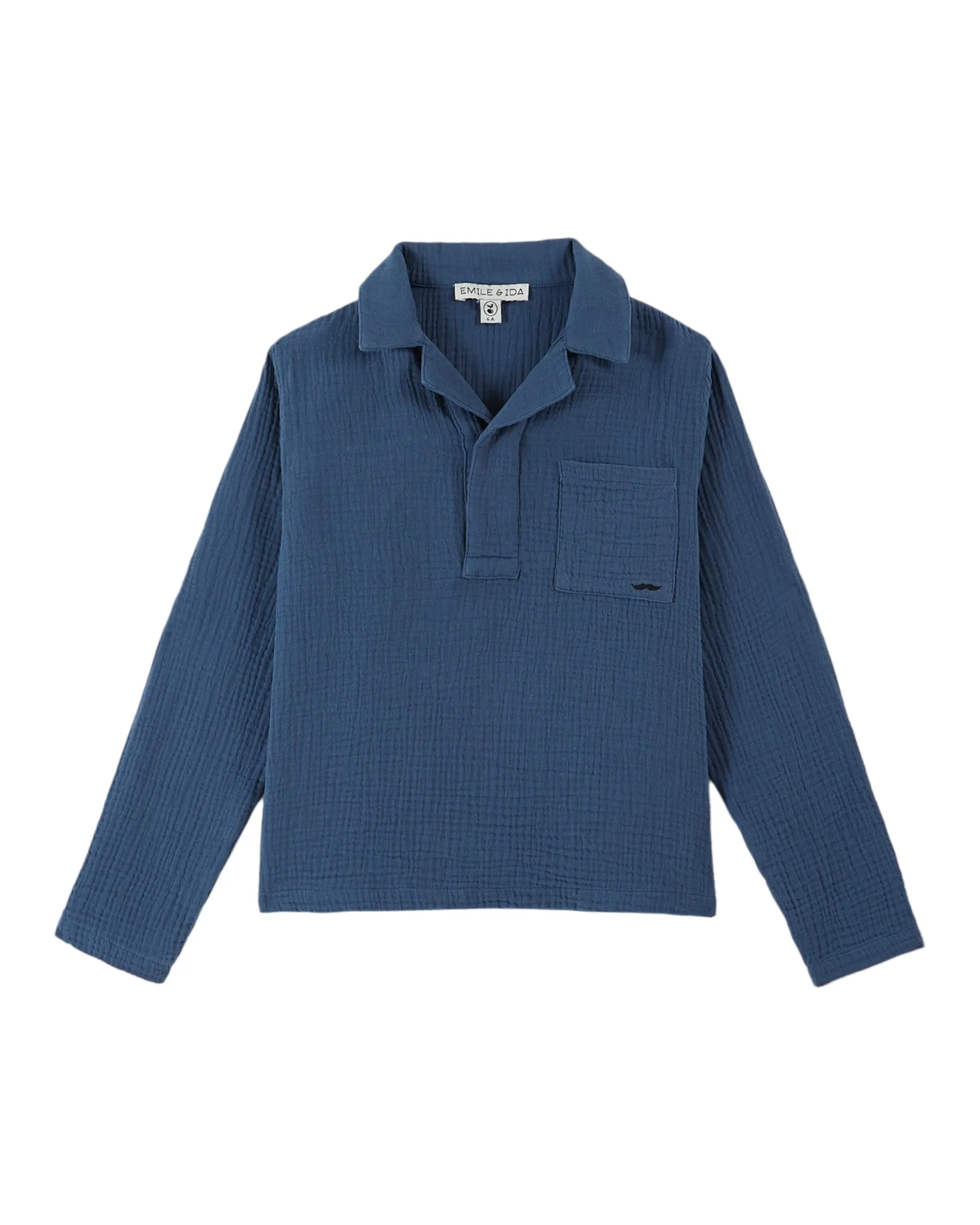 cotton gauze shirt | pigeon